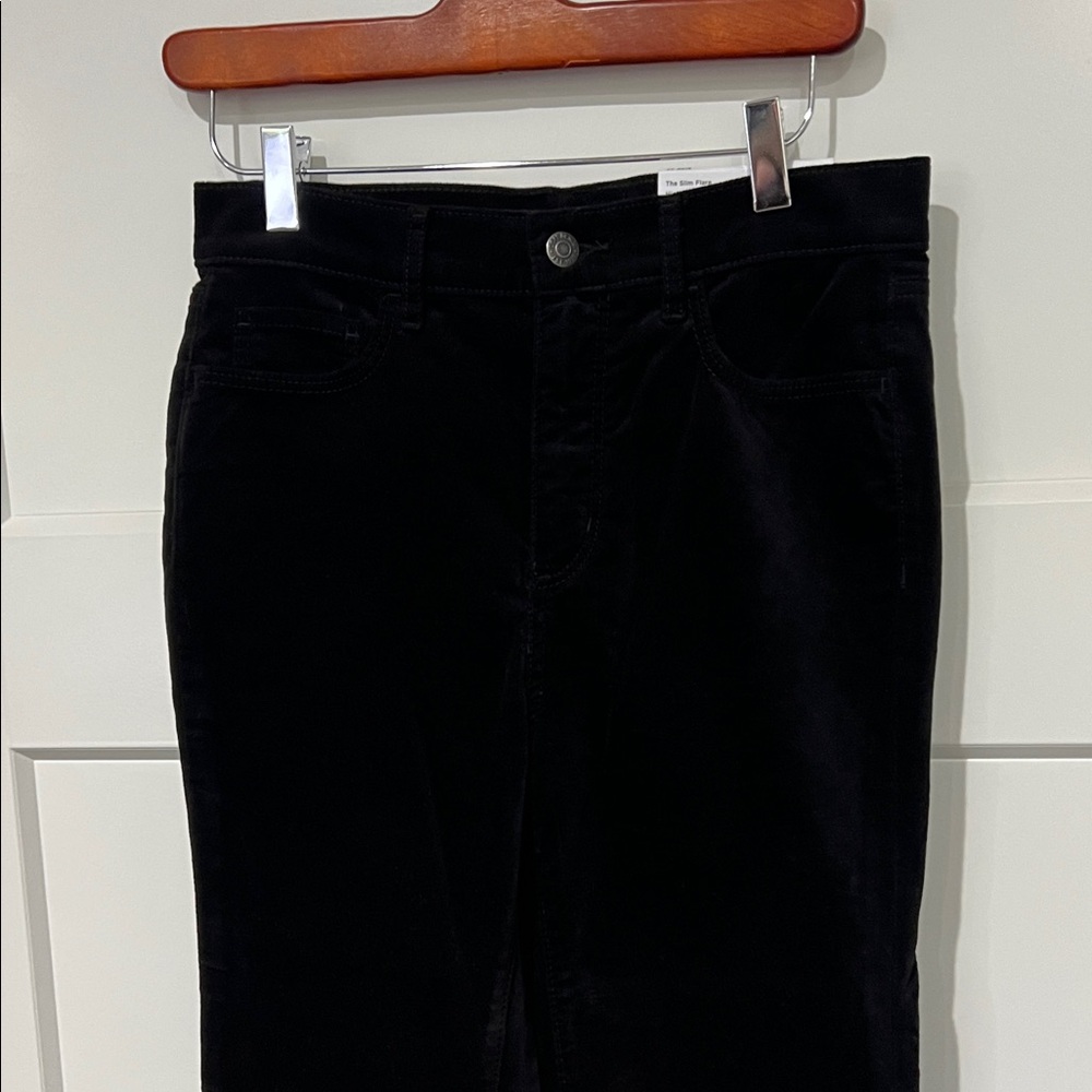 NWT Loft Velvet Slim Flare Pants Sz 27/4 - Picture 2 of 11